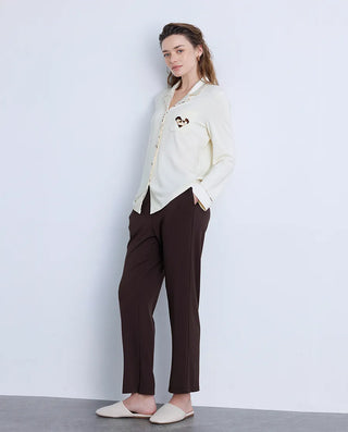 Aimer Milk Fiber Modal Pajama Set AM46B701