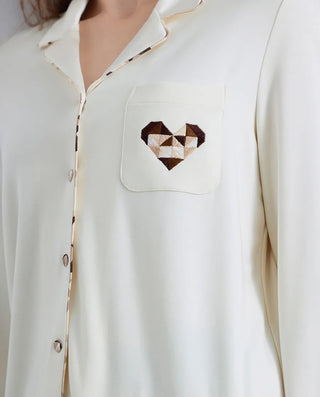 Aimer Milk Fiber Modal Pajama Set AM46B701