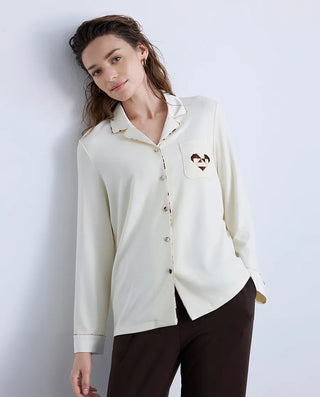 Aimer Milk Fiber Modal Pajama Set AM46B701