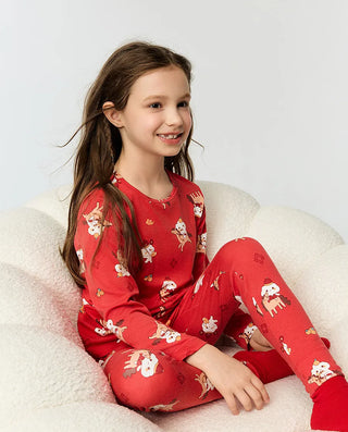 Aimer Kids Milk Fiber Base Layer Sets