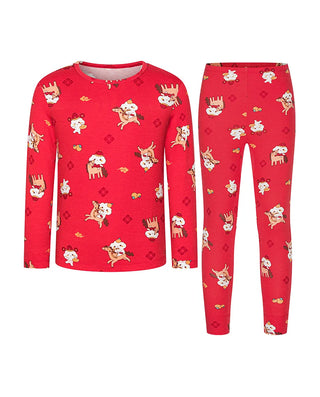 Aimer Kids Milk Fiber Base Layer Sets