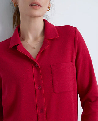 AIMER 25AW Milk Life Collared Long Sleeve Separates Set AM46B751