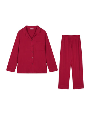 AIMER 25AW Milk Life Collared Long Sleeve Separates Set AM46B751