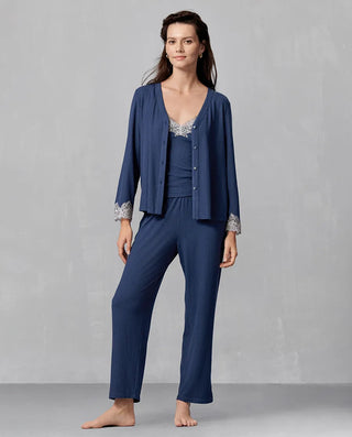Aimer Classic Cardigan Pajama Set
