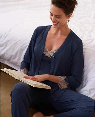 Aimer Classic Cardigan Pajama Set