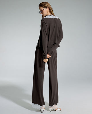 AIMER Algae Lite Collar Long-Sleeve Top