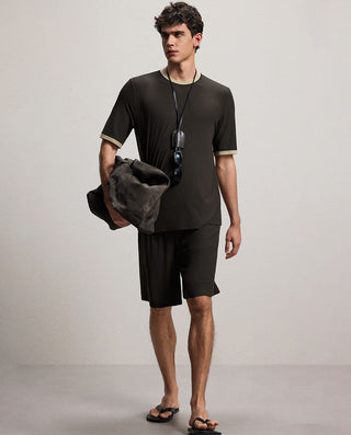 Aimer Men Algae Sleepwear Loungewear Set