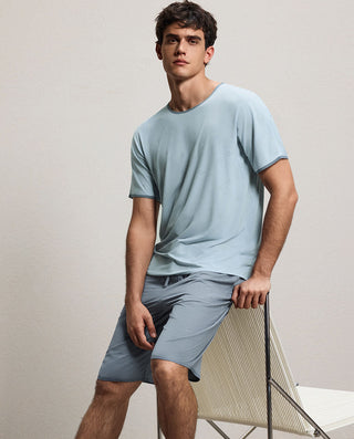 Aimer Men Milky Crewneck Short-Sleeve Top