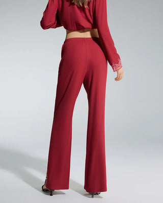 Aimer Lace‑Trim Padded‑Cup 3‑Piece Women Loungewear Set AM46D581