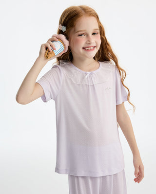 Aimer Kids Girls Short-sleeve Sleepwear