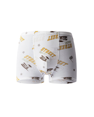 Aimer Kids TrueMilk Fiber  Car Print Mid Rise Boyshorts  AK223L907