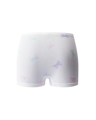 Aimer Kids TrueMilk Fiber Butterfly Bow Print Mid Rise Boyshorts AK123L902
