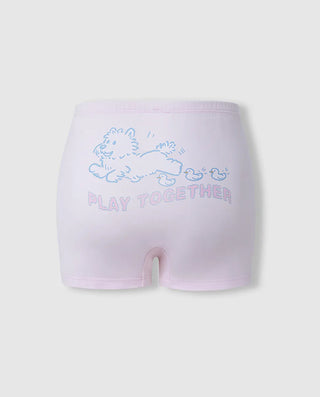 Aimer Kids TrueMilk Fiber Dog Print Mid Rise Boyshorts