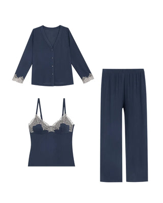 Aimer Classic Cardigan Pajama Set