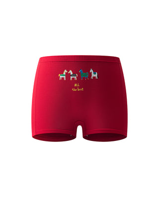 Aimer Kids Lucky Pony Mid-Rise Boyshorts for Girls AK123K378