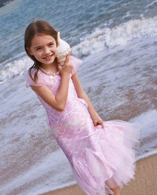 Aimer Kids Girls One-Piece Swimsuit Set