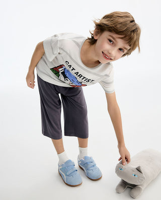 Aimer Kids Boys Short-sleeve Homewear Set