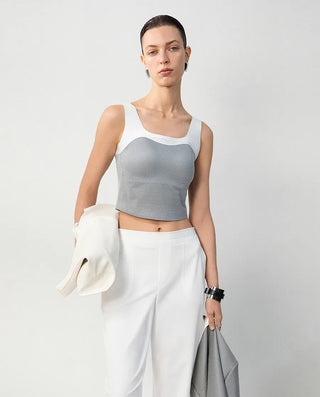Aimer CHUANG 25SS Square Neck Camisole Top with Built-in Bra