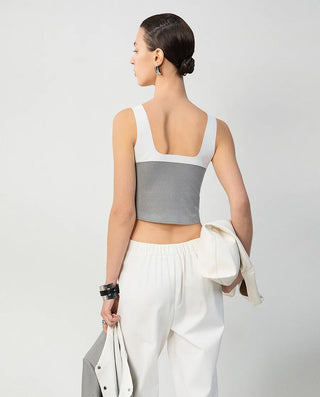 Aimer CHUANG 25SS Square Neck Camisole Top with Built-in Bra