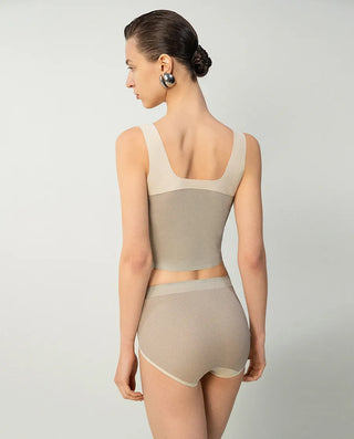 Aimer CHUANG 25SS Square Neck Camisole Top with Built-in Bra