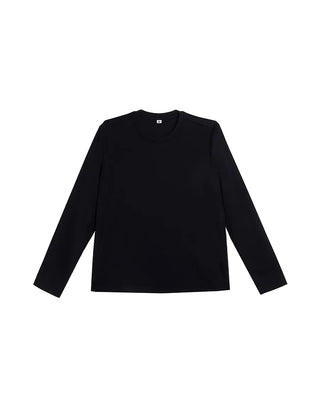 Aimer CHUANG 25SS Cotton Round Neck Long Sleeve T-shirt