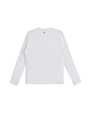 Aimer CHUANG 25SS Cotton Round Neck Long Sleeve T-shirt