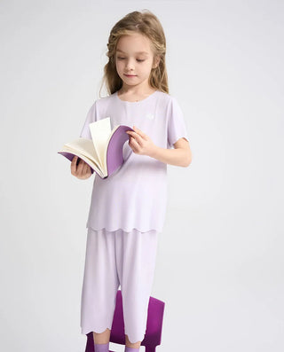 Aimer Kids Cool Feeling Milk Fiber Sleep Pants For Girls AK142H091