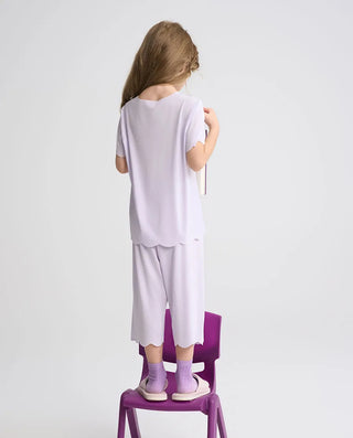 Aimer Kids Cool Feeling Milk Fiber Sleepwear Top For Girls