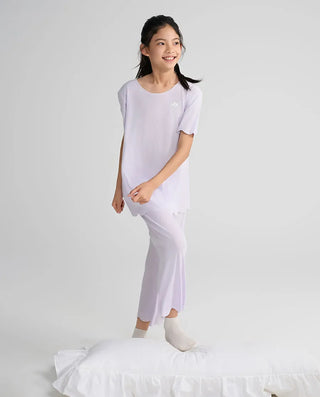 Aimer Kids Cool Feeling Milk Fiber Sleepwear Top For Girls