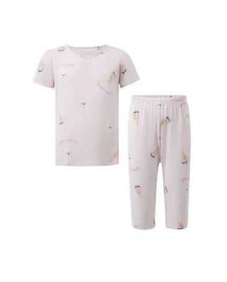 Aimer Kids Milk Fiber Homewear Tops For Girls