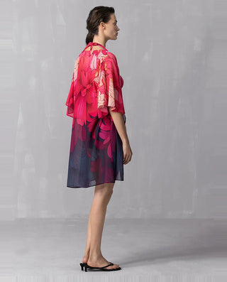 Aimer 25SS Vintage Floral Beach Cover-Up