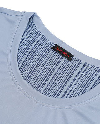 Aimer Men Silky Crew Neck Short Sleeve Pullover Tee