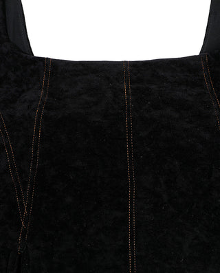 AIMER Suede Square Neck Soft Tank