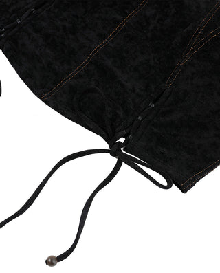 AIMER Suede Square Neck Soft Tank