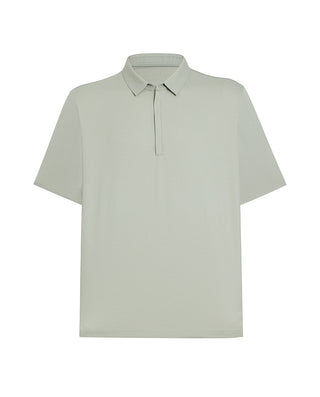 AIMER MEN Business Lapel Short-Sleeved T-Shirt