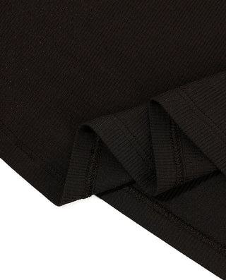 AIMER Algae Boat Neck Long Sleeve Top