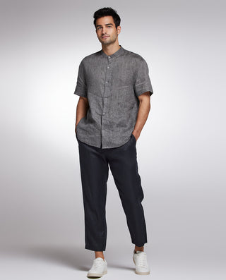 AIMER MEN Linen Blend Casual Pants Relaxed Fit