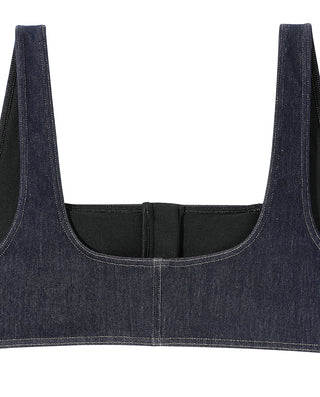 AIMER Denim Wireless Front Zip Bra
