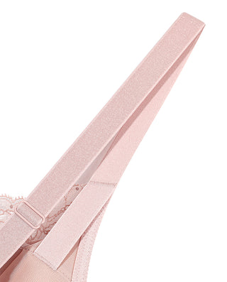 AIMER BODY Lace‑Trimmed  Breathable Hole‑Cup Full‑Coverage Bra AD110641
