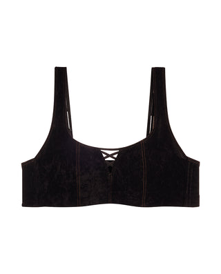 AIMER Suede Flexible Wire Lightly Lined Bra