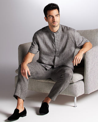 AIMER MEN Linen Blend Casual Pants Relaxed Fit