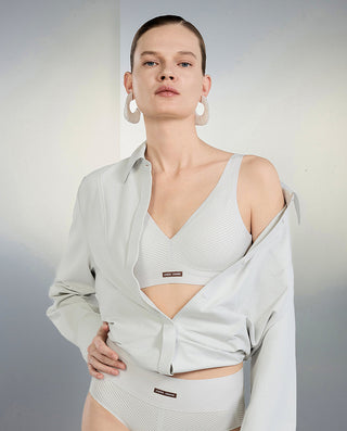 AIMER CHUANG Square-Neck Wireless Bra