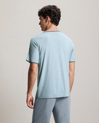 Aimer Men Milky Crewneck Short-Sleeve Top