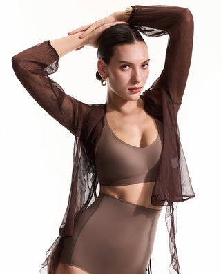 AIMER BODY Wireless Hidden Holed Pads Full Figure Bra