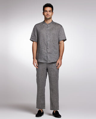 AIMER MEN Linen Blend Casual Pants Relaxed Fit