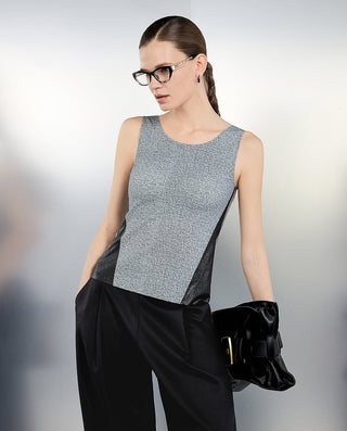 AIMER CHUANG Round-Neck Wireless Padded Tank Top