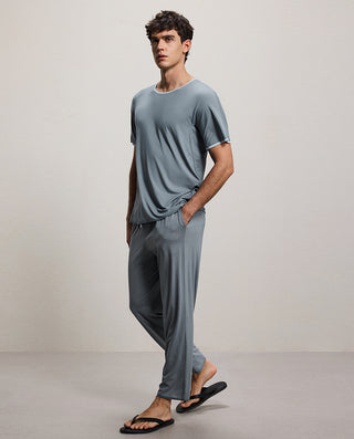 Aimer Men Milky Crewneck Short-Sleeve Top
