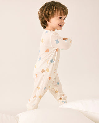 AIMER BABY Milk Foam Print Romper