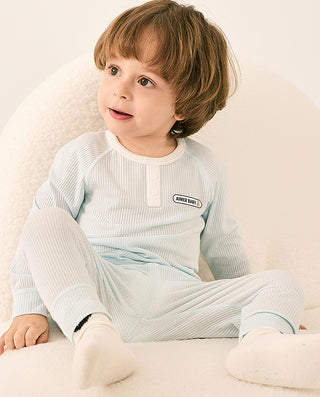 AIMER BABY Milk Foam Pajama Pants