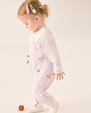 AIMER BABY Truemilk Strawberry Print Romper